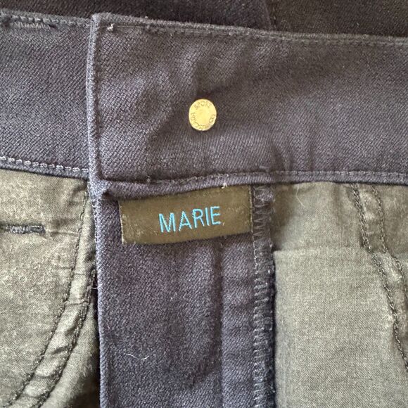 Escada 'Marie' Navy Blue Capri Pants Size 6 - Picture 7 of 8